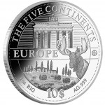 Silver Coin EUROPE 2011 "The Five Continents of the World" Series
